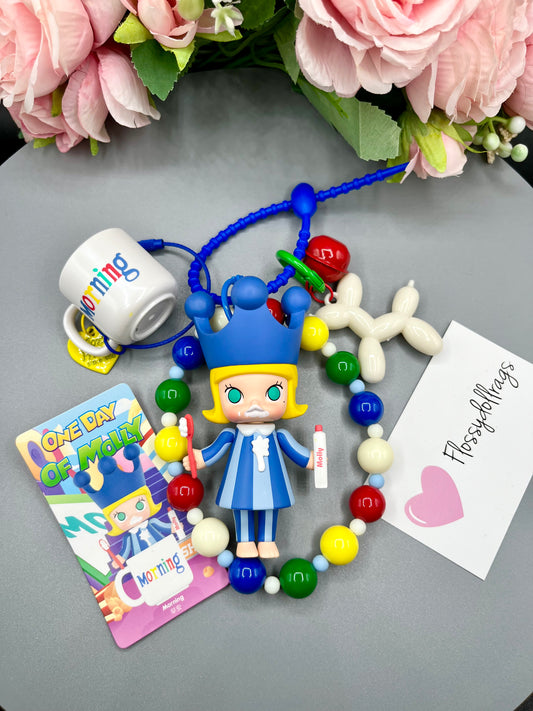 Handcrafted Molly morning keychain/bag charm/phone accessory